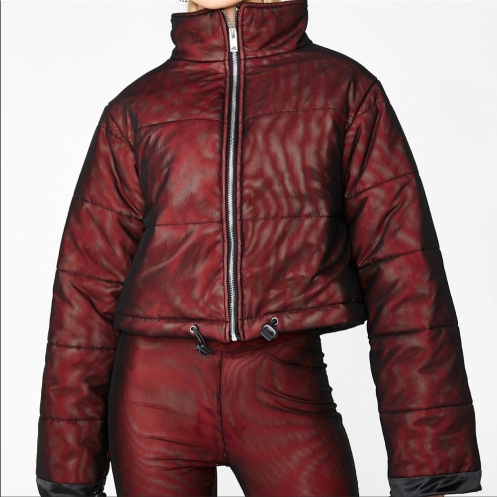 I AM GIA ROAD WARRIOR MESH PUFFER JACKET